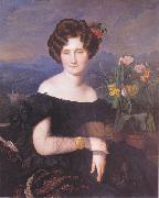 Ferdinand Georg Waldmuller, Portrait of Johanna Borckenstein